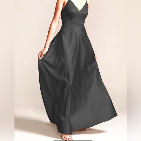 David’s Bridal dress bholdn $220 size 2 satin TTS black tie weddings formal - Picture 3 of 5